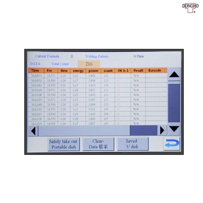 Soldadora ultrasónica plástica 15kHz 3000W neumática con la pantalla táctil del color de 7 pulgadas